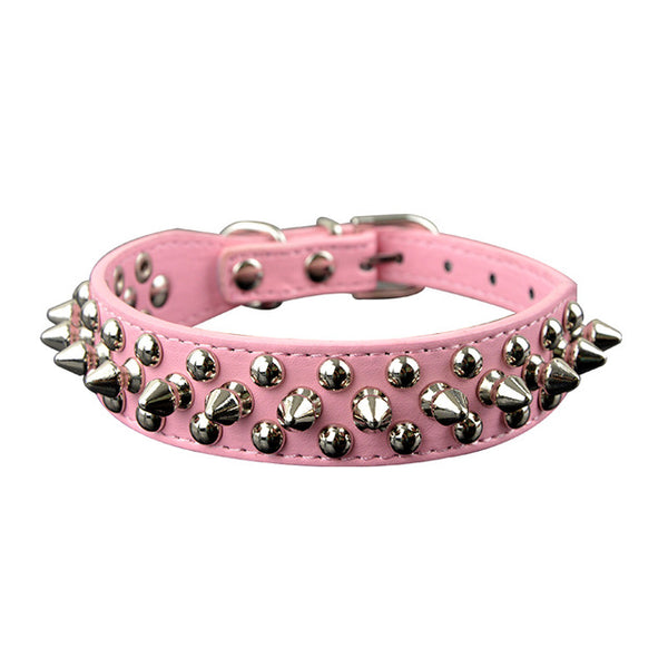 Round Spikes Dog Collars